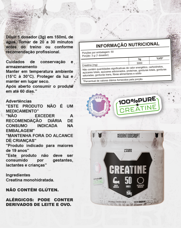 CREATINE 100% PURE BORNTODISRUPT - Image 7