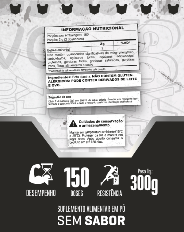 BETA ALANINE BORNTODISRUPT 300G - Image 7